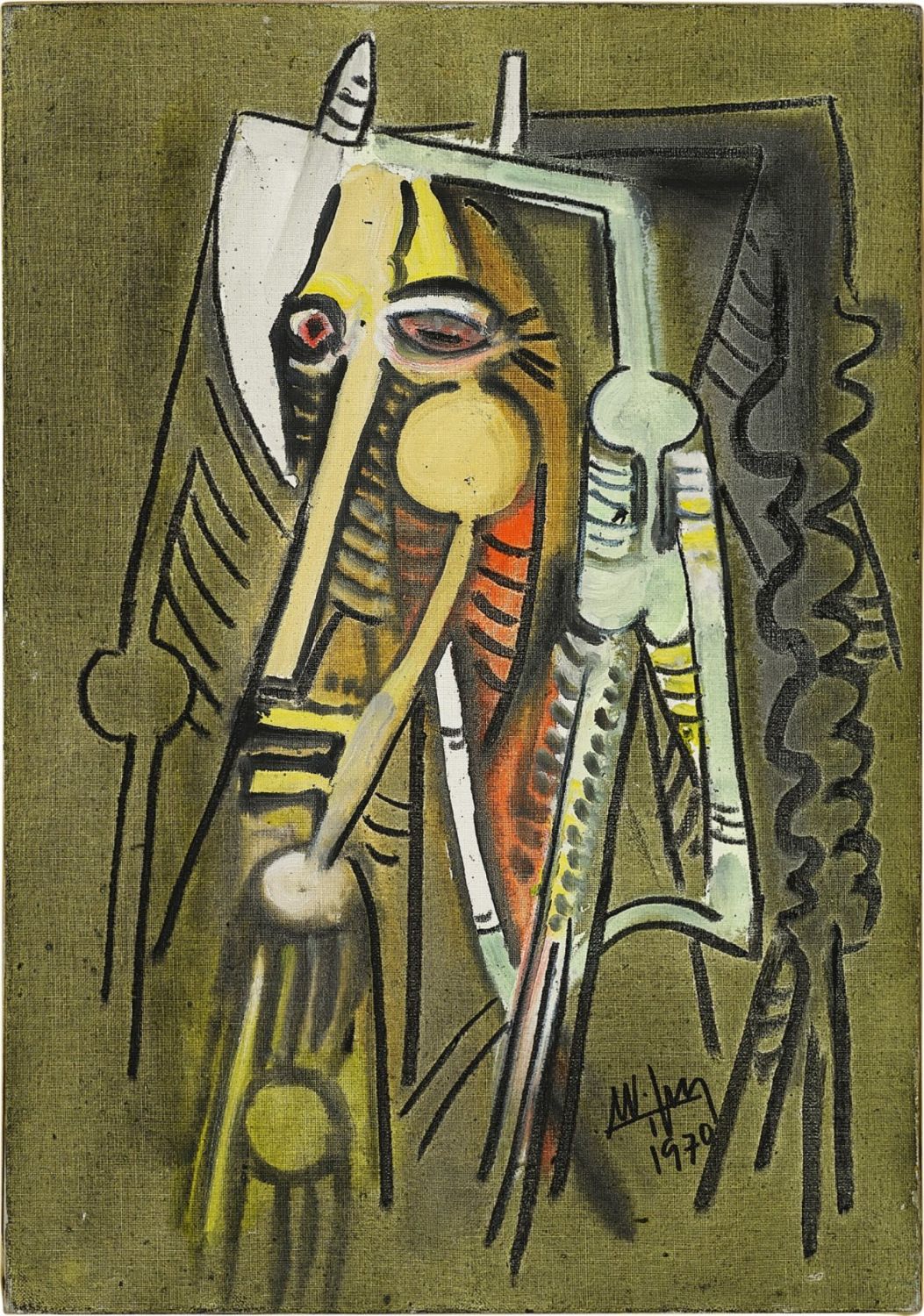 Wifredo Lam, Composition fantastique, 1970