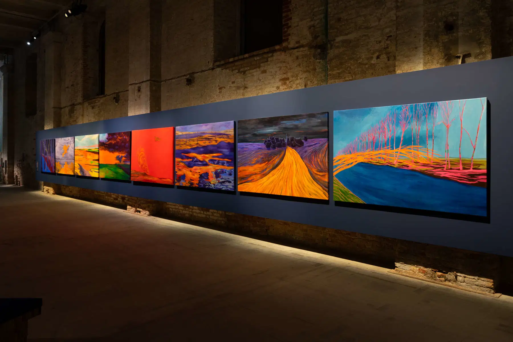 Serie de paisajes pictóricos en el Arsenale